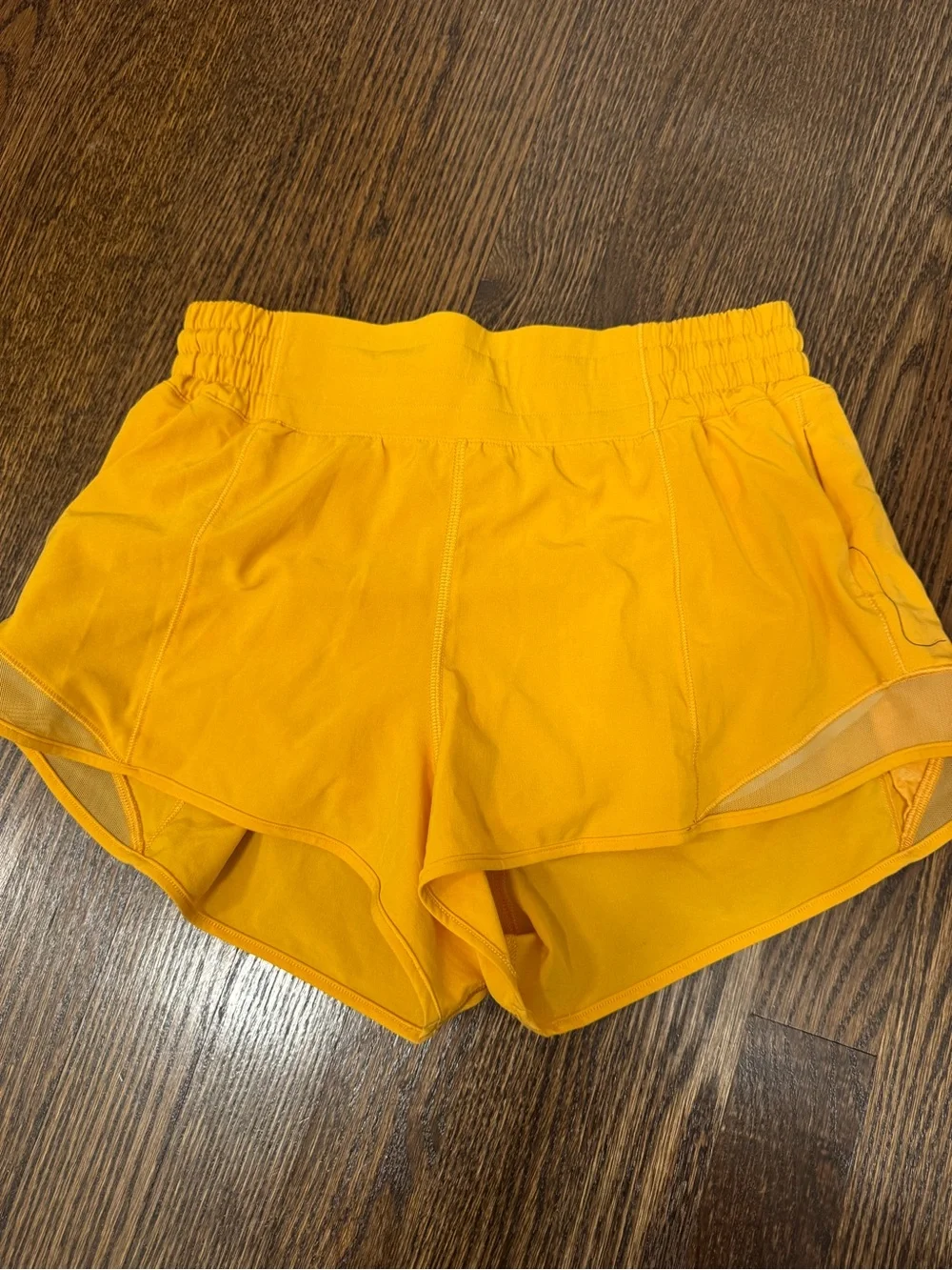 lululemon athletica Bright Yellow Running Shorts